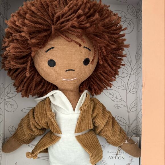 New✨ HarperIman Ashton 14'' Plush Linen Doll Positive Self Image - Picture 2 of 12